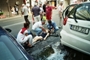A car accident on Dorobanti street, Bucharest